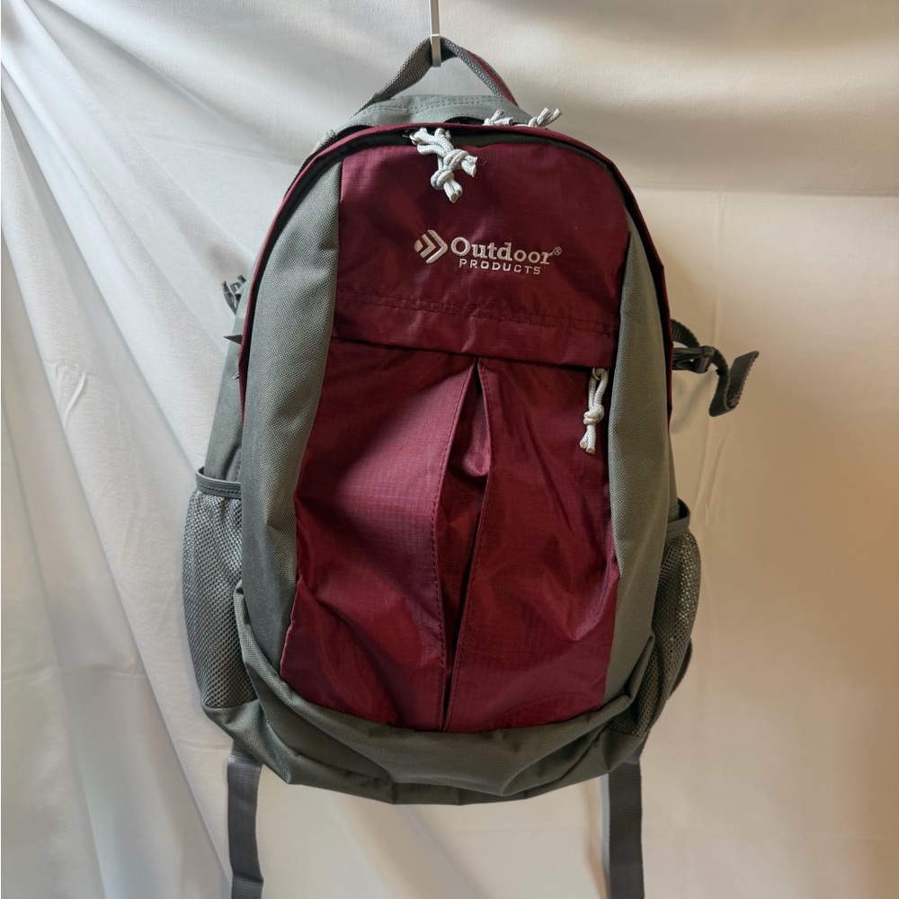 Outdoor Products Men's Backpack - Burgundy and Gray